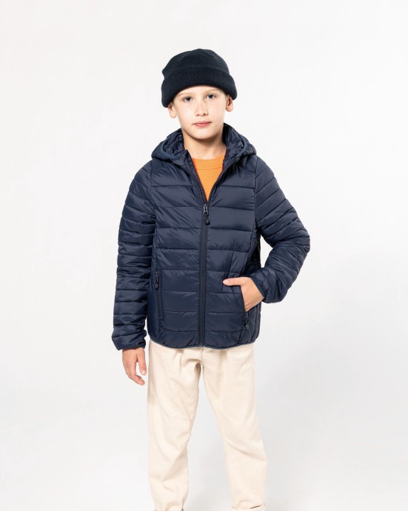 Jas KARIBAN Lichte kinderjas met capuchon voor bedrukking &amp; borduring
