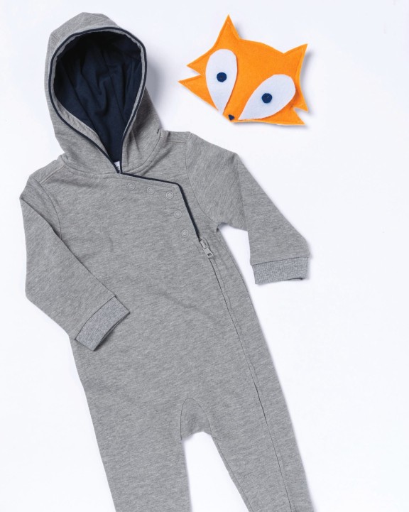 Baby artikel KARIBAN Babypakje met capuchon voor bedrukking &amp; borduring
