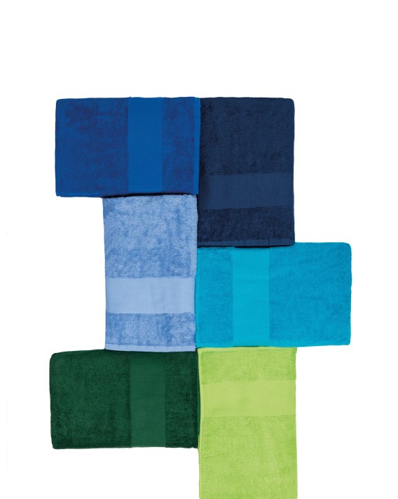 Produit éponge personnalisable KARIBAN Serviette de bain 70 x 140 cm