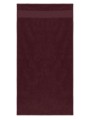KARIBAN Serviette de bain 70 x 140 cm Bordeaux personnalisable