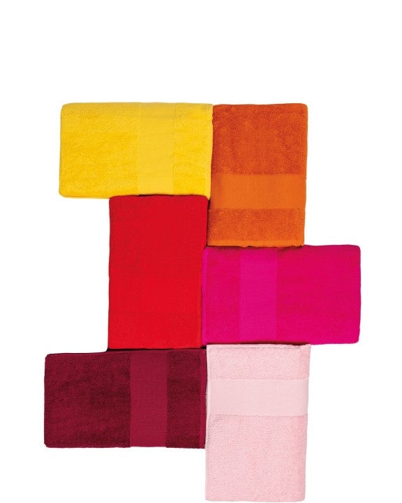 Produit éponge personnalisable KARIBAN Serviette de bain 70 x 140 cm