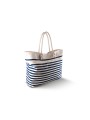 KIMOOD Sac de plage naturel/bleu marine personnalisable