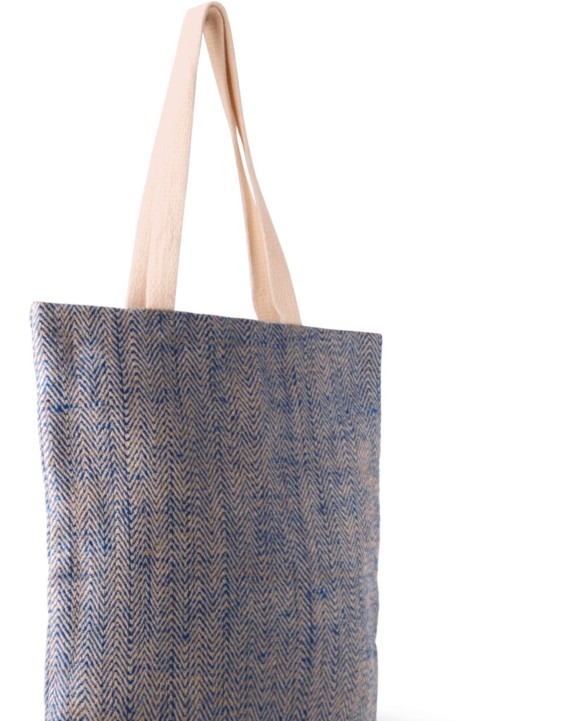 Tote bag personnalisable KIMOOD Sac en toile de jute teint 100% naturel