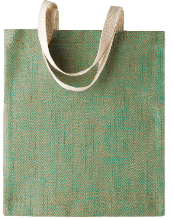 Tote bag personnalisable KIMOOD Sac en toile de jute teint 100% naturel