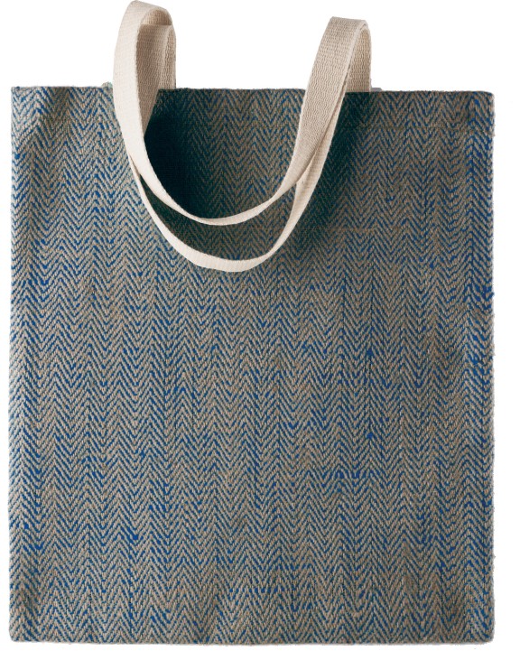 Tote bag personnalisable KIMOOD Sac en toile de jute teint 100% naturel