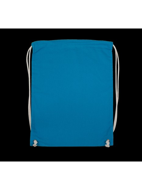 KIMOOD Sac à dos en coton avec cordelettes bleu tropical personnalisable