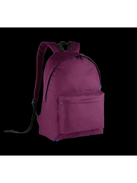 KIMOOD Sac à dos classique - Version junior bordeaux/noir personnalisable
