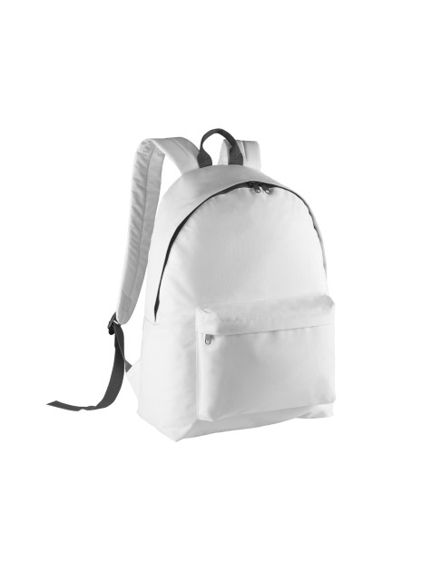 KIMOOD Sac à dos classique - Version junior WHITE/DARK GREY personnalisable
