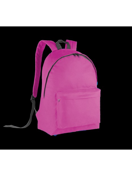 KIMOOD Sac à dos classique - Version junior fuchsia / gris foncé personnalisable