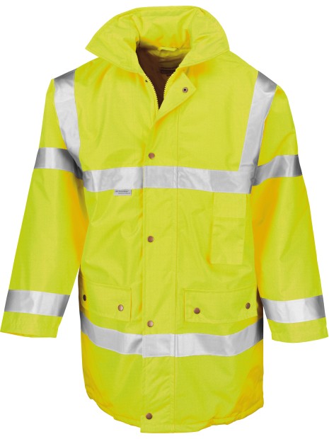 RESULT Parka de sécurité High Viz fluo yellow personnalisable