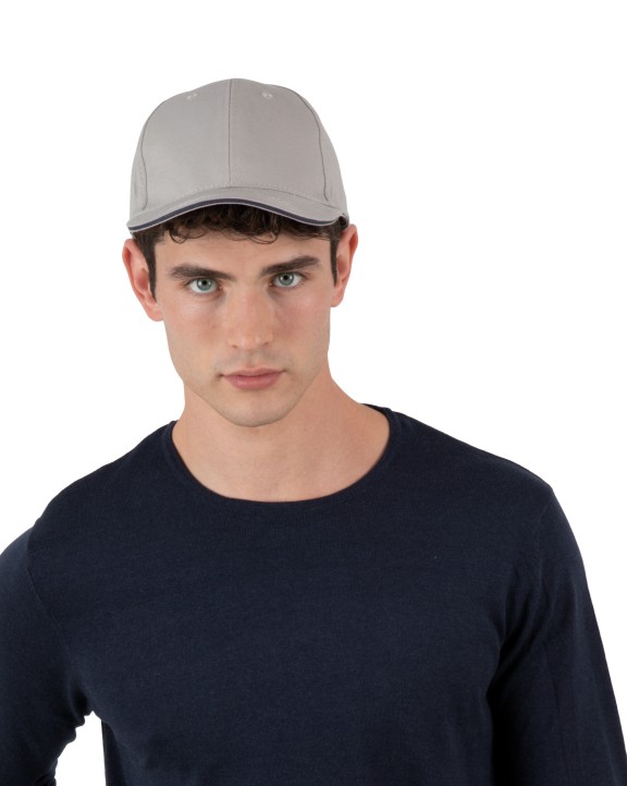 Casquette personnalisable K-UP Casquette avec sandwich contrasté - 6 panneaux
