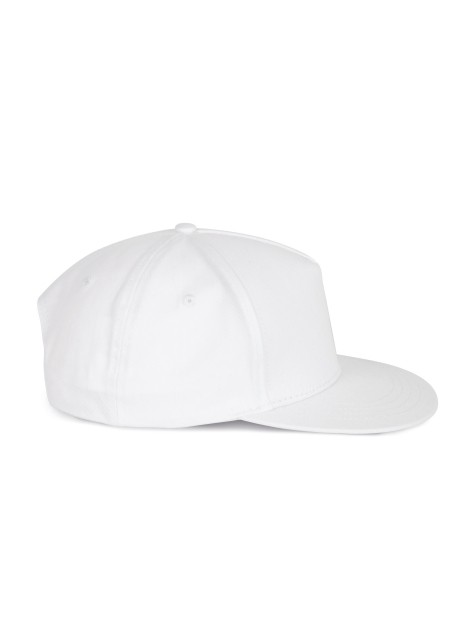 K-UP Casquette snapback - 5 panneaux blanc personnalisable