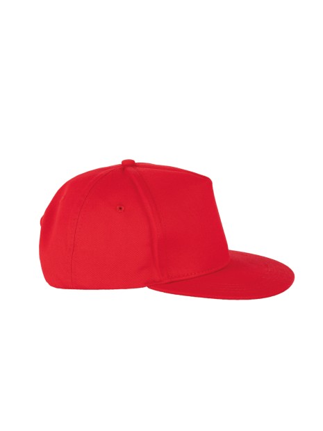 K-UP Casquette snapback - 5 panneaux rouge personnalisable