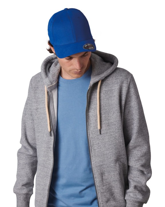 K-UP 6-Panel Flexfit  Schirmmütze - Gebürstete Baumwolle Kappe personalisierbar