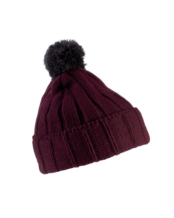 Bonnets personnalisable K-UP Bonnet à pompon avec revers