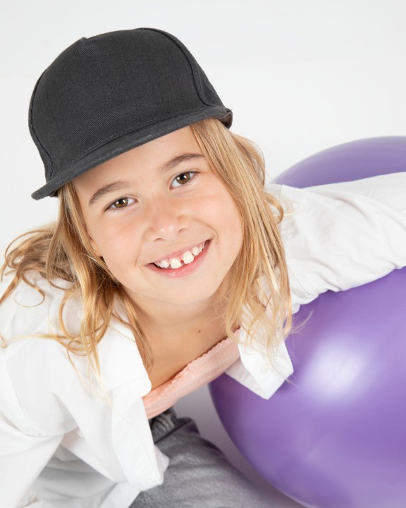 K-UP 5-Panel Kinder-Snapbackkappe Kappe personalisierbar