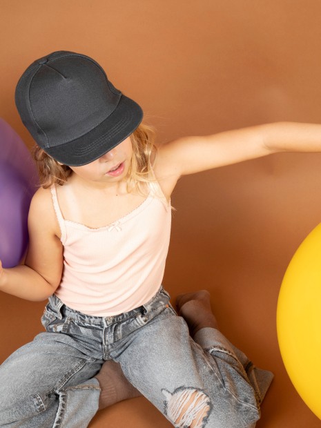 Casquettes à personnaliser K-UP Casquette enfant snapback - 5 panneaux 