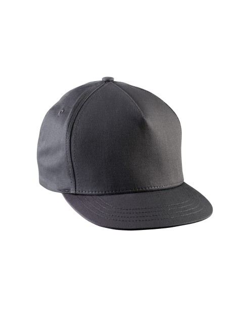 K-UP Casquette enfant snapback - 5 panneaux dark grey personnalisable