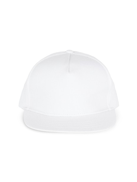 K-UP Casquette enfant snapback - 5 panneaux blanc personnalisable