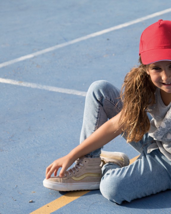 Casquette personnalisable K-UP Casquette enfant avec sandwich contrasté - 5 panneaux