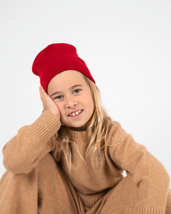 K-UP Kinder Strickmütze Mütze, Schal & Handschuh personalisierbar