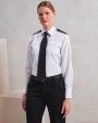PREMIER Damen-Langarm-Pilotenbluse Hemd personalisierbar