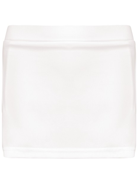 PROACT Jupe de tennis enfant blanc personnalisable