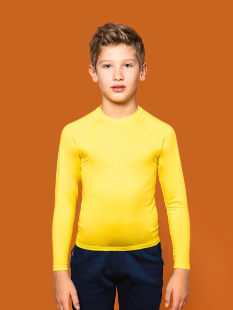 T-Shirts à personnaliser PROACT T-shirt double peau sport manches longues enfant 