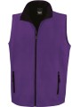 RESULT Bodywarmer Softshell Homme Printable purple/black personnalisable