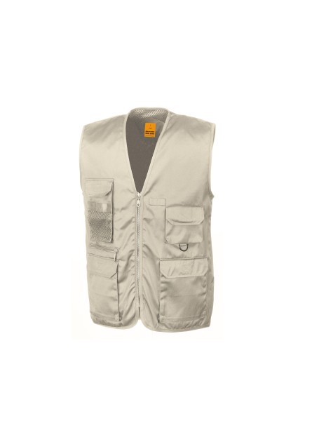 RESULT Gilet Safari camel personnalisable