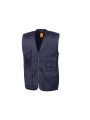 RESULT Gilet Safari bleu marine personnalisable