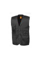 RESULT Gilet Safari noir personnalisable