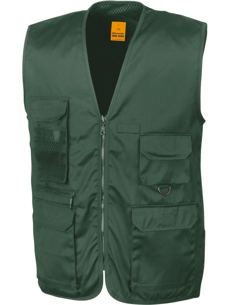 RESULT Gilet Safari vert lichen personnalisable