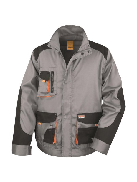 RESULT Veste Lite grey/black/orange personnalisable