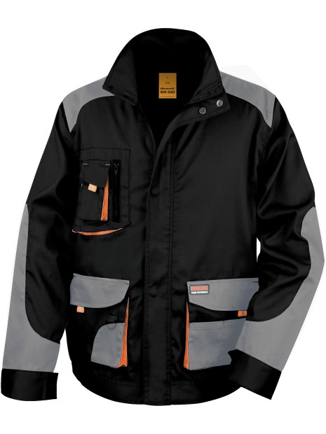 RESULT Veste Lite black/grey/orange personnalisable