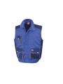 RESULT Gilet multipoches Lite Royal / Navy / Orange personnalisable