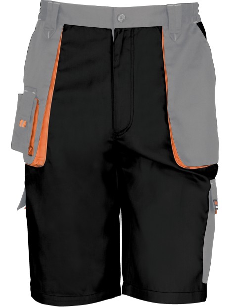 RESULT Short Lite black/grey/orange personnalisable