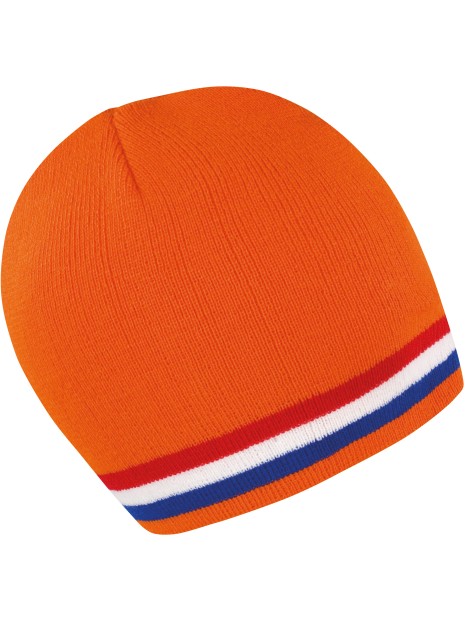 RESULT Bonnet "Supporter" Orange / Red / White / Blue personnalisable