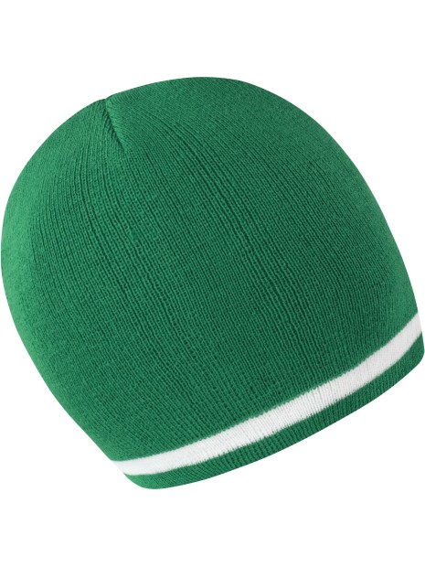 RESULT Bonnet "Supporter" emerald / white personnalisable