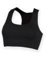 SKINNIFIT Brassière sport noir personnalisable