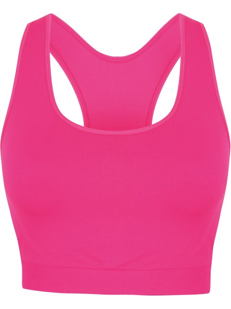 SKINNIFIT Brassière sport rose neon personnalisable