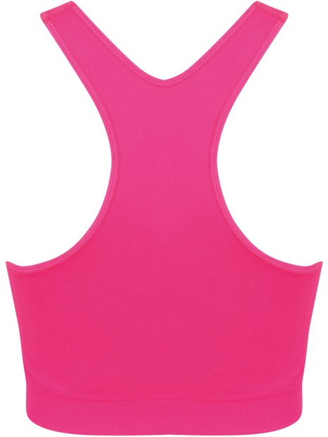 SKINNIFIT Brassière sport rose neon personnalisable