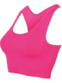 SKINNIFIT Brassière sport rose neon personnalisable