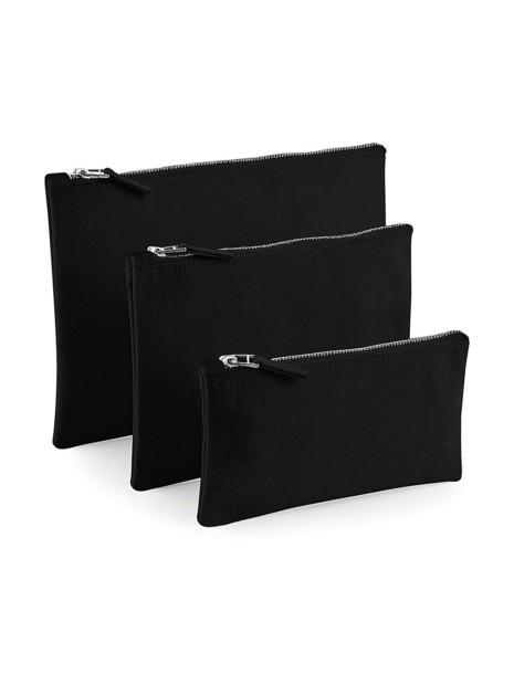 WESTFORDMILL Pochette en toile de coton noir personnalisable
