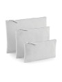 WESTFORDMILL Pochette en toile de coton gris clair personnalisable