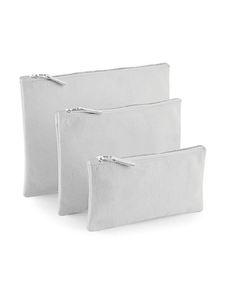 WESTFORDMILL Pochette en toile de coton gris clair personnalisable
