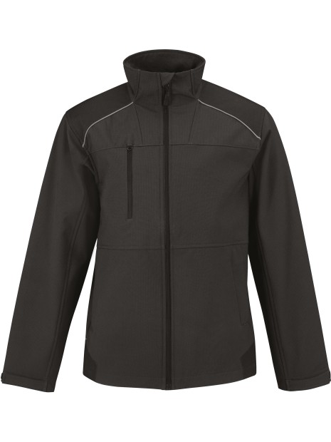B&C Veste Softshell Shield Pro noir personnalisable