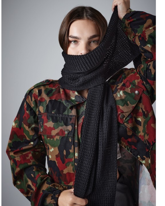 BEECHFIELD CLASSIC WAFFLE KNIT SCARF Mütze, Schal & Handschuh personalisierbar