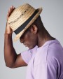 BEECHFIELD STRAW SUMMER TRILBY Bob-Muetze personalisierbar