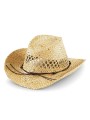 BEECHFIELD STRAW COWBOY HAT naturel personnalisable